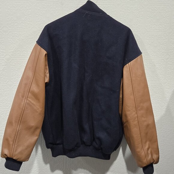 Vintage FORD F-Series 50 Years Jacket 1948 1998 Wool Leather Sleeves Canada S - Picture 5 of 5